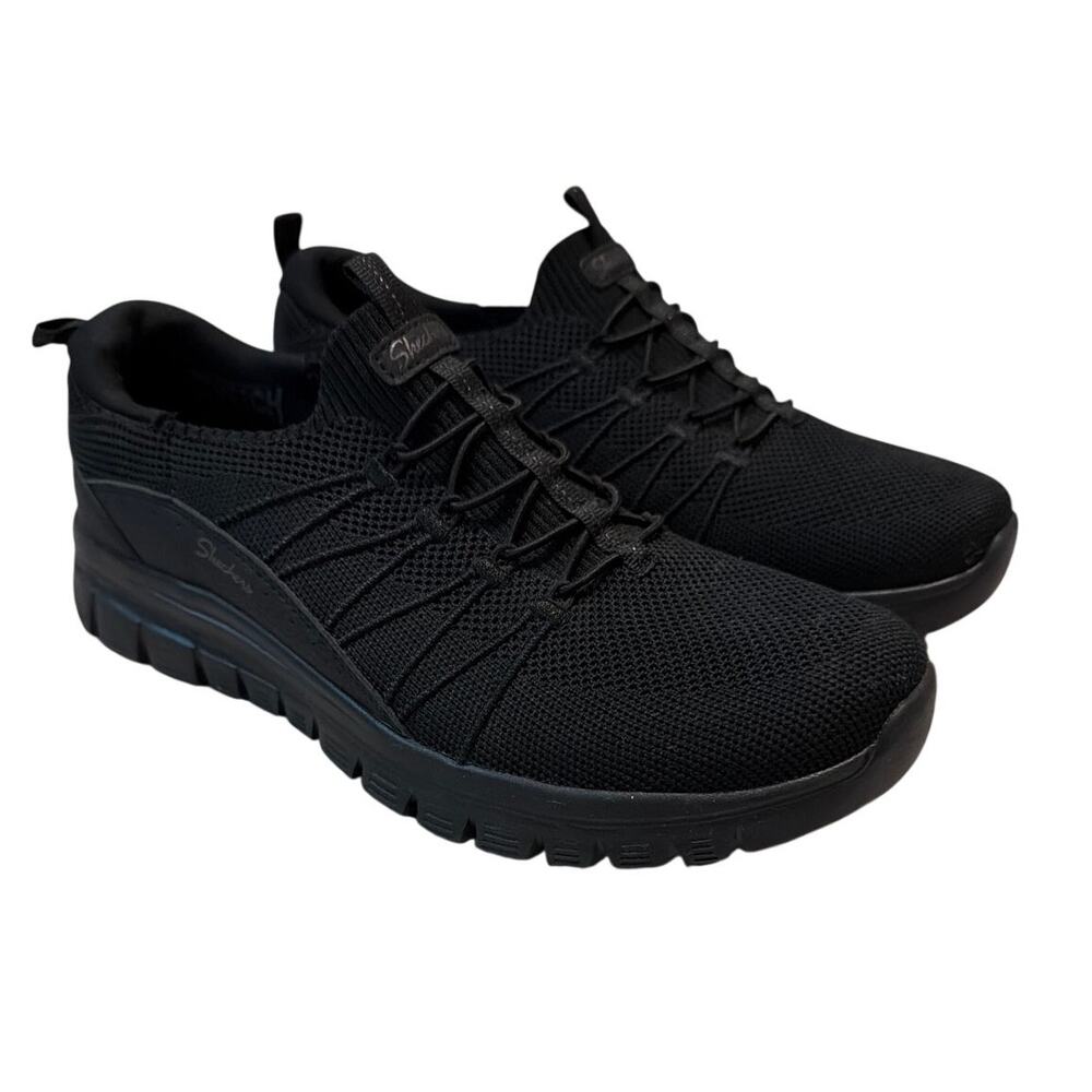 Skechers Women's Graceful Picture Perfect Slip-Ons | Black | Size 11